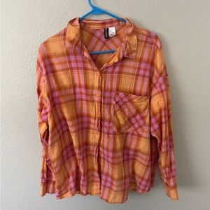 Plaid button up shirt